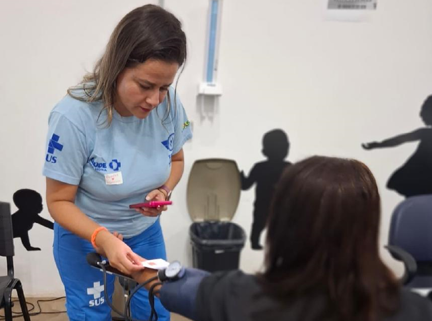 Eunice trabalhou na estratificação de risco (Foto: Arquivo pessoal)
